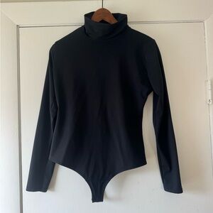 Spanx Black Turtleneck Bodysuit
